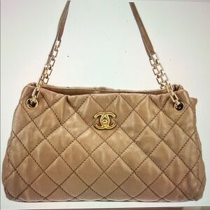 Chanel Quilted Leather Shoulder Bag